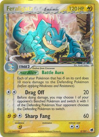 Feraligatr (2/101) (Delta Species) (Stamped) [EX: Dragon Frontiers] | Card Merchant Takapuna