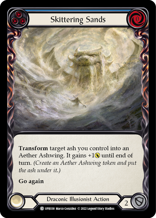 Skittering Sands (Blue) [UPR038] (Uprising) | Card Merchant Takapuna