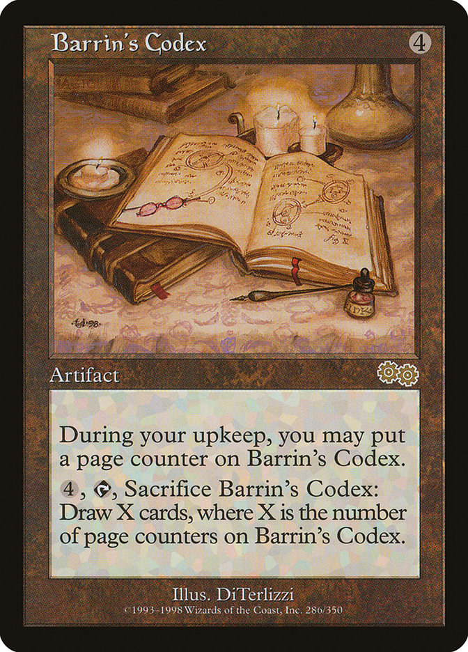 Barrin's Codex [Urza's Saga] | Card Merchant Takapuna