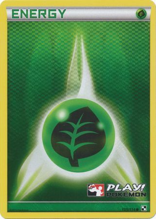 Grass Energy (105/114) (Play Pokemon Promo) [Black & White: Base Set] | Card Merchant Takapuna