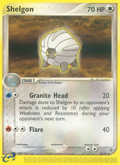 Shelgon (42/97) [EX: Dragon] | Card Merchant Takapuna