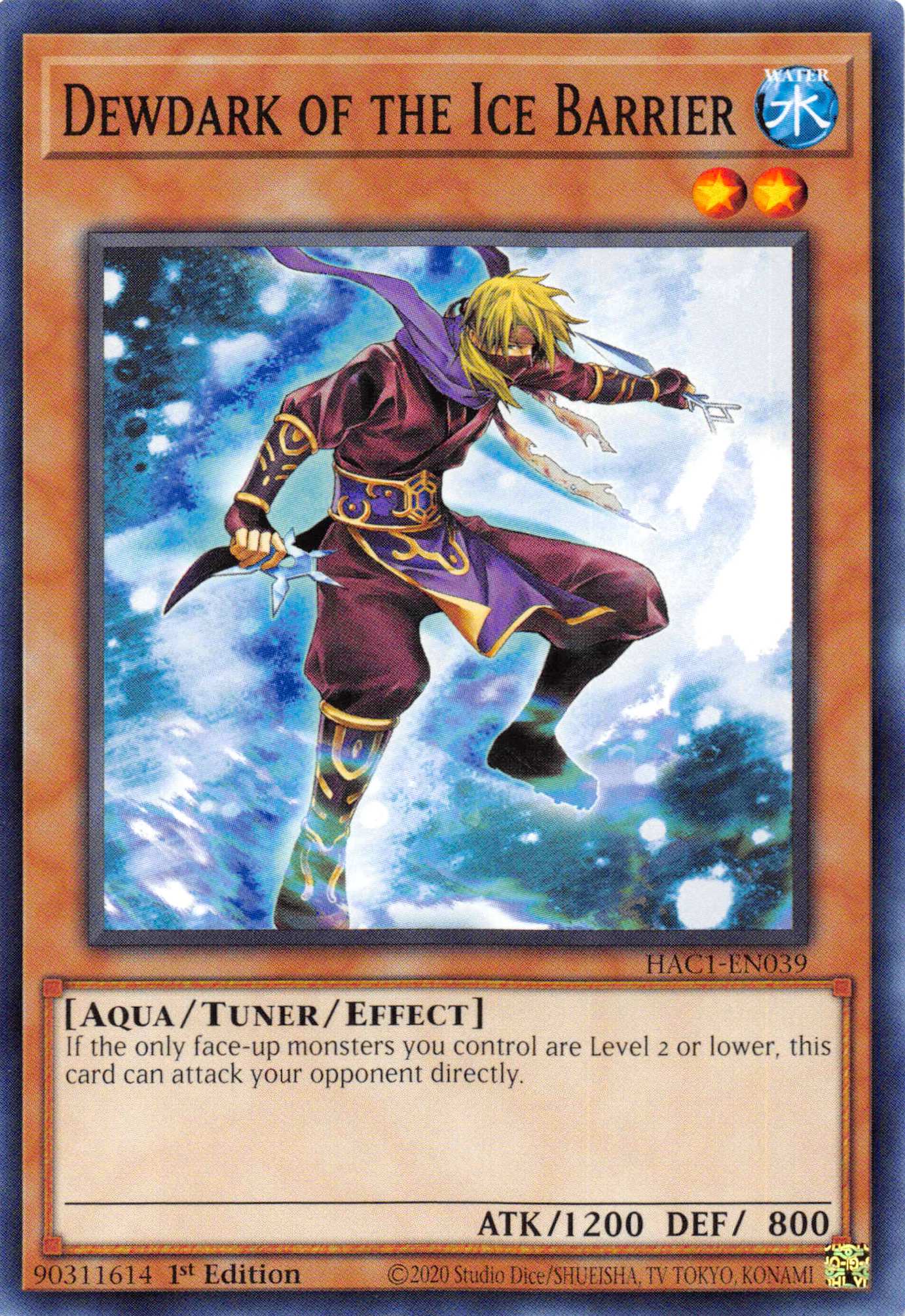 Dewdark of the Ice Barrier [HAC1-EN039] Common | Card Merchant Takapuna