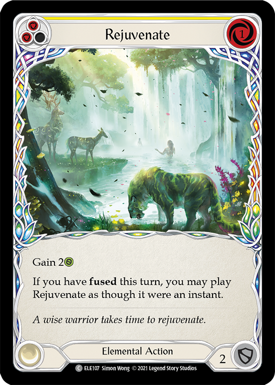 Rejuvenate (Yellow) [ELE107] (Tales of Aria)  1st Edition Normal | Card Merchant Takapuna