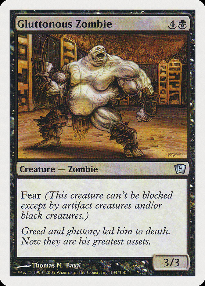 Gluttonous Zombie [Ninth Edition] | Card Merchant Takapuna