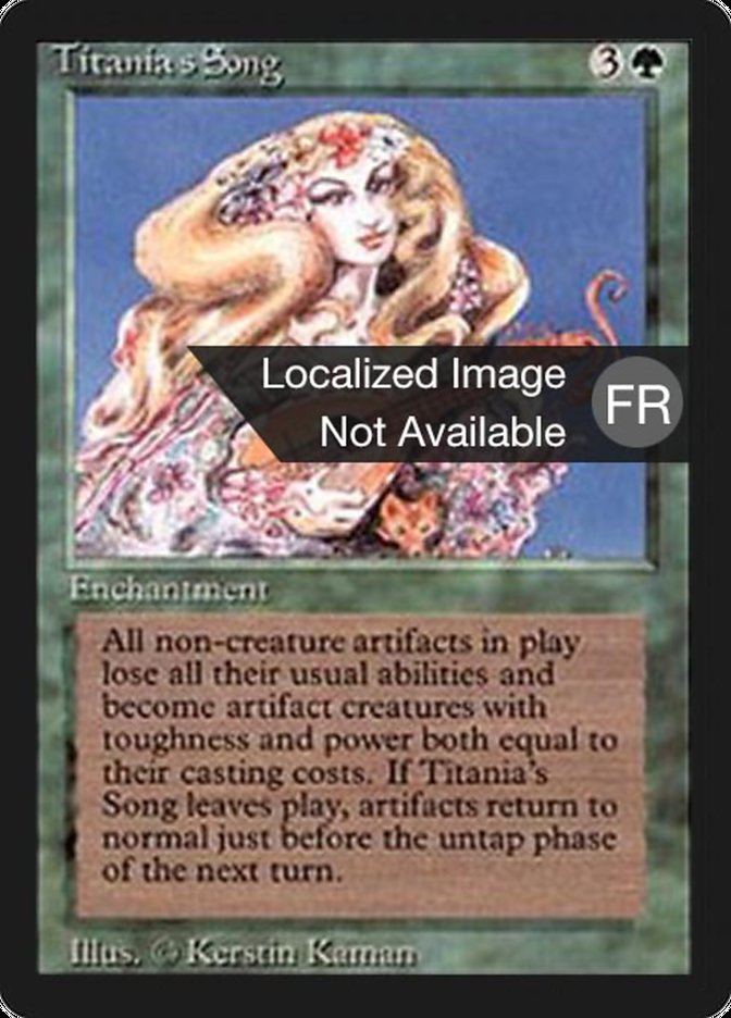 Titania's Song [Foreign Black Border] | Card Merchant Takapuna