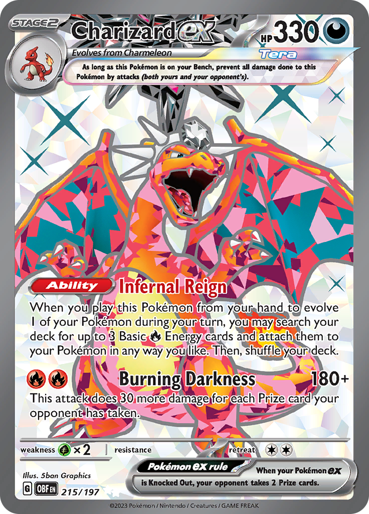 Charizard ex (215/197) [Scarlet & Violet: Obsidian Flames] | Card Merchant Takapuna