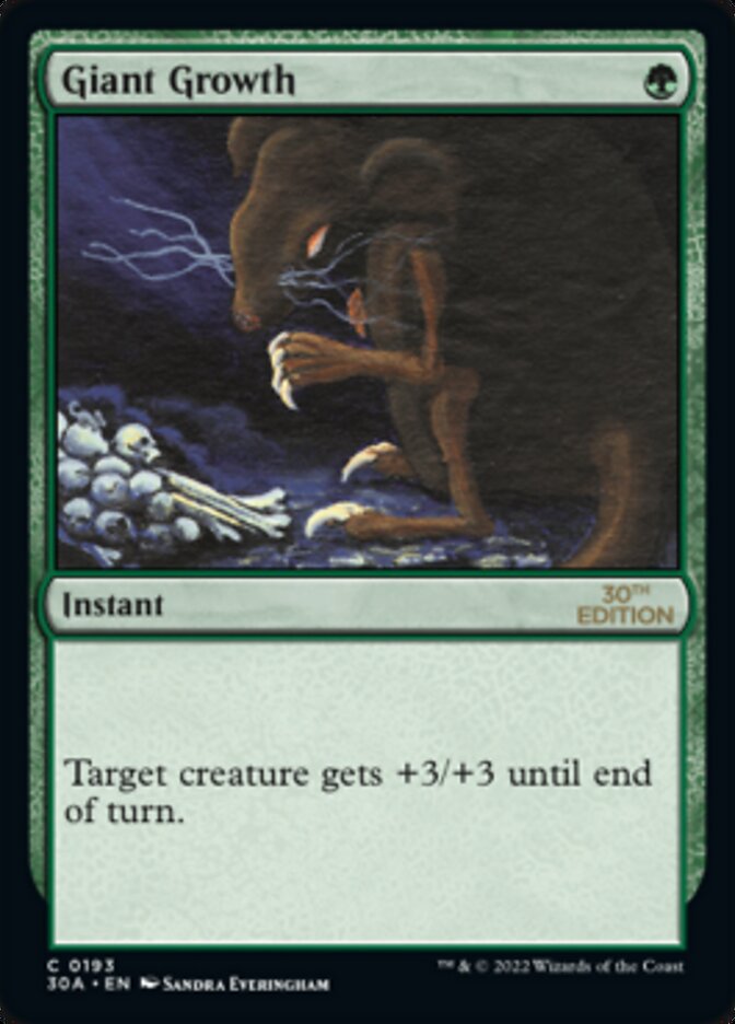 Giant Growth [30th Anniversary Edition] | Card Merchant Takapuna