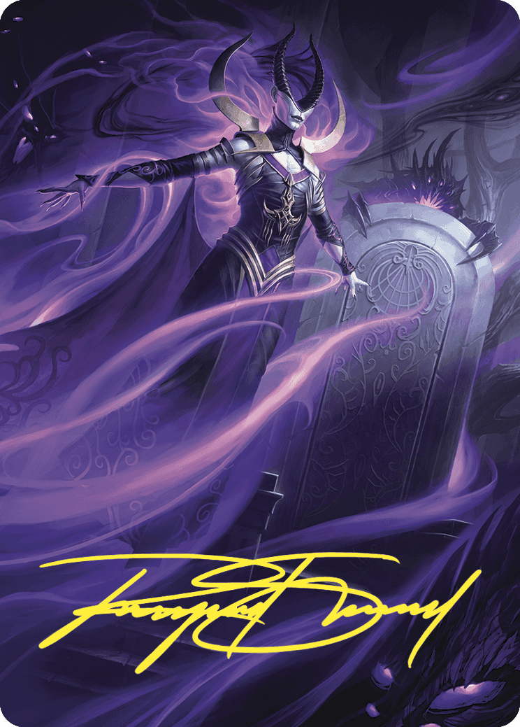 Ashiok, Wicked Manipulator Art Card (10/81) (Gold-Stamped Signature) [Wilds of Eldraine Art Series] | Card Merchant Takapuna