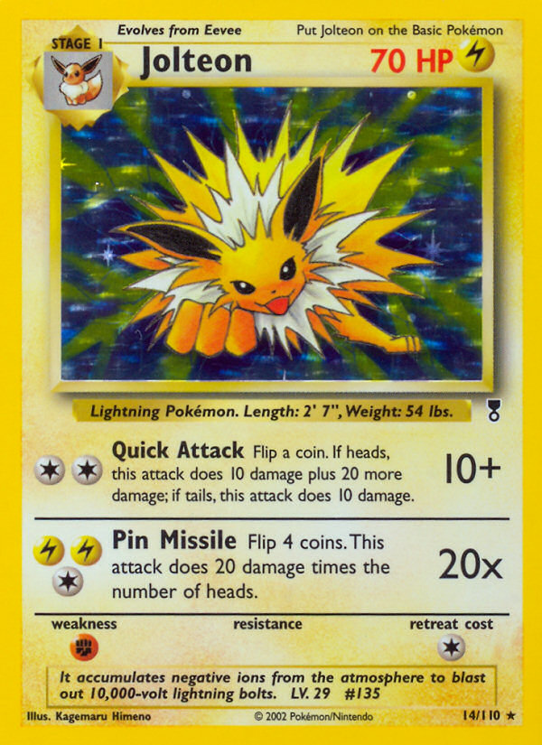Jolteon (14/110) [Legendary Collection] | Card Merchant Takapuna