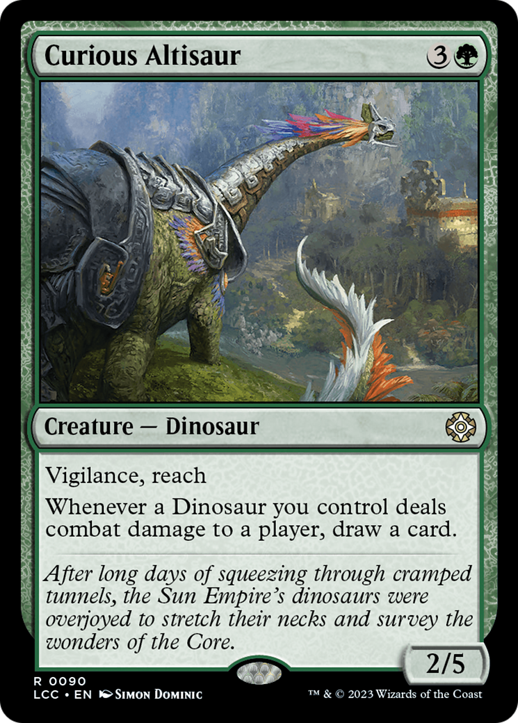 Curious Altisaur [The Lost Caverns of Ixalan Commander] | Card Merchant Takapuna
