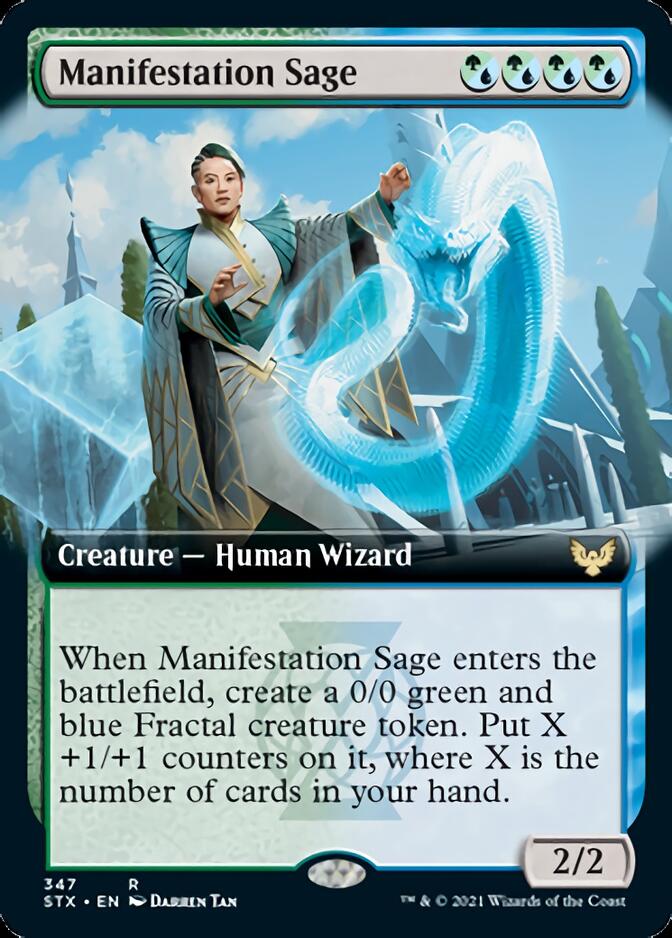 Manifestation Sage (Extended Art) [Strixhaven: School of Mages] | Card Merchant Takapuna