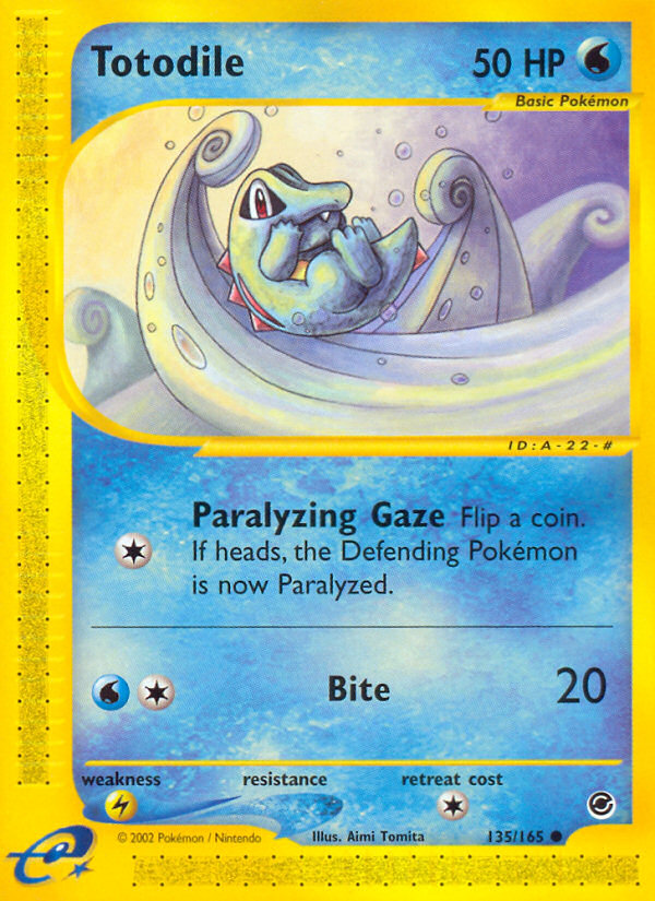 Totodile (135/165) [Expedition: Base Set] | Card Merchant Takapuna