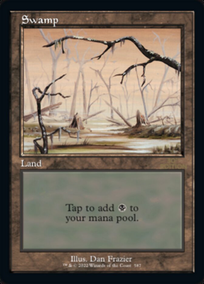Swamp (Retro) (587) [30th Anniversary Edition] | Card Merchant Takapuna