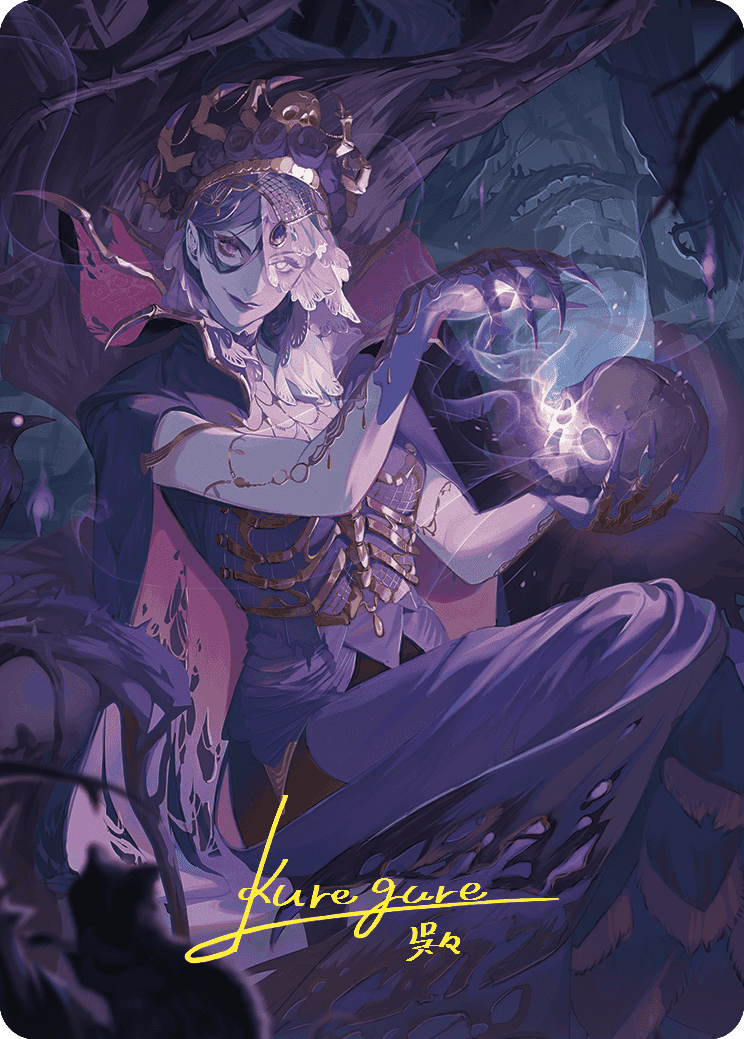 Necropotence Art Card (Gold-Stamped Signature) [Wilds of Eldraine Art Series] | Card Merchant Takapuna