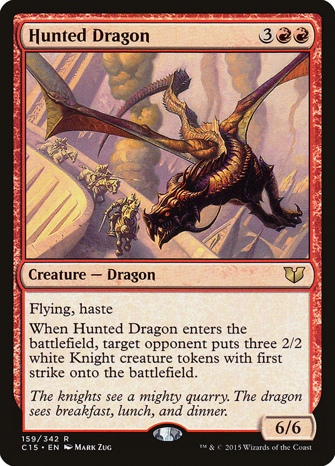 Hunted Dragon [Commander 2015] | Card Merchant Takapuna