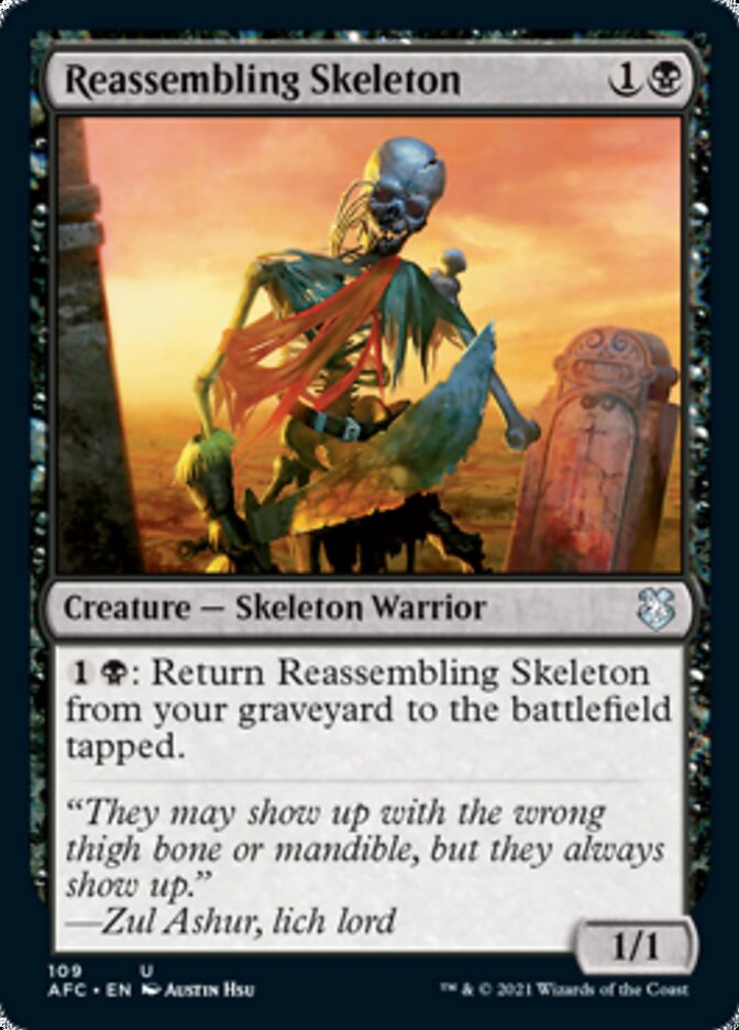Reassembling Skeleton [Dungeons & Dragons: Adventures in the Forgotten Realms Commander] | Card Merchant Takapuna