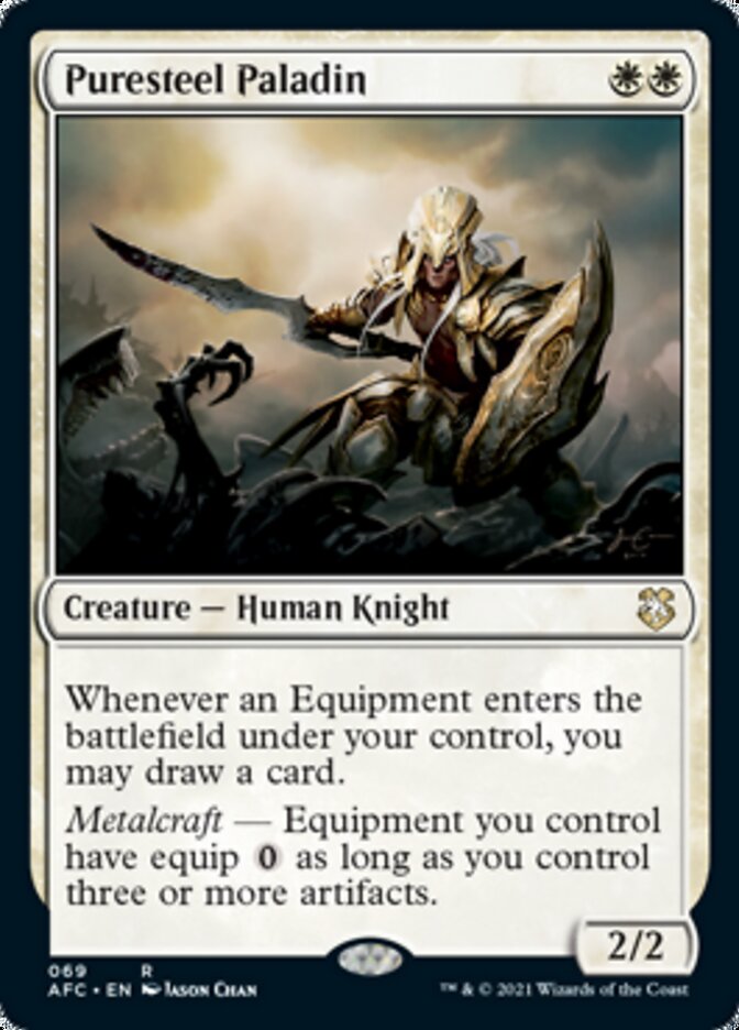 Puresteel Paladin [Dungeons & Dragons: Adventures in the Forgotten Realms Commander] | Card Merchant Takapuna