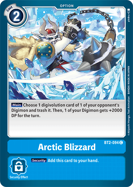 Arctic Blizzard [BT2-094] [Release Special Booster Ver.1.5] | Card Merchant Takapuna