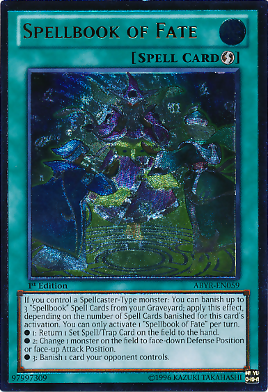 Spellbook of Fate (UTR) [ABYR-EN059] Ultimate Rare | Card Merchant Takapuna