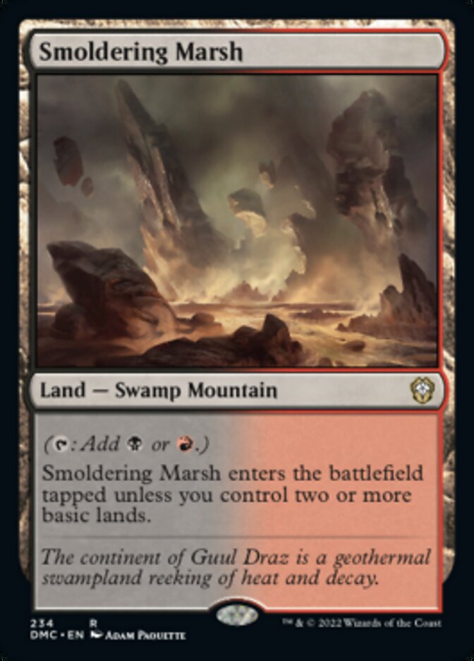 Smoldering Marsh [Dominaria United Commander] | Card Merchant Takapuna