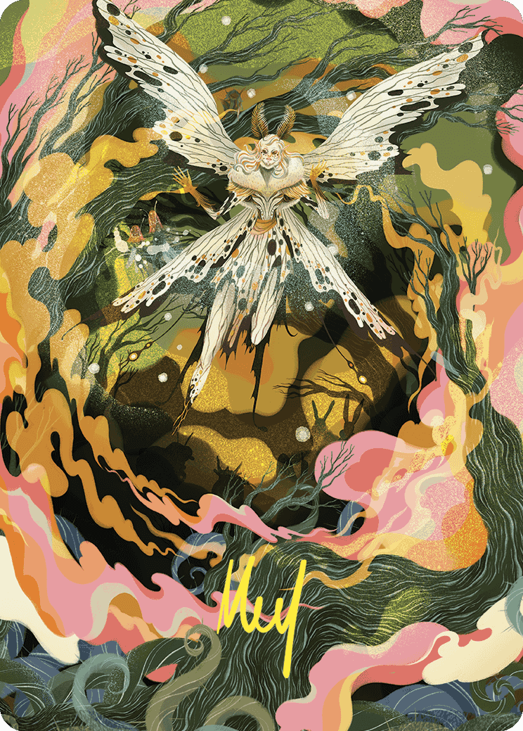 Greater Auramancy Art Card (Gold-Stamped Signature) [Wilds of Eldraine Art Series] | Card Merchant Takapuna