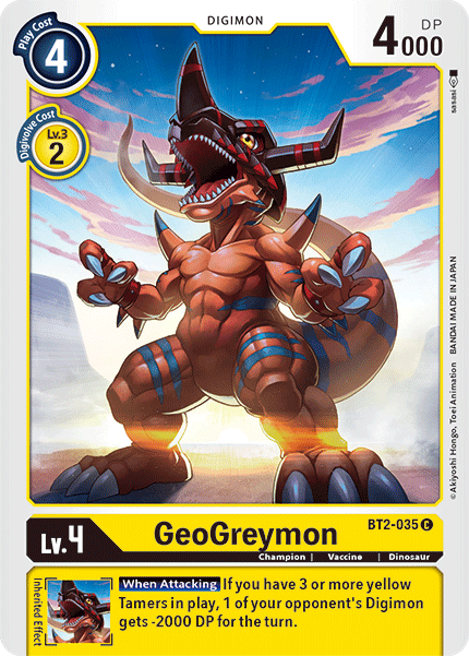 GeoGreymon [BT2-035] [Release Special Booster Ver.1.5] | Card Merchant Takapuna