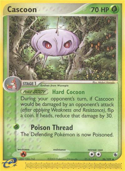 Cascoon (26/109) [EX: Ruby & Sapphire] | Card Merchant Takapuna