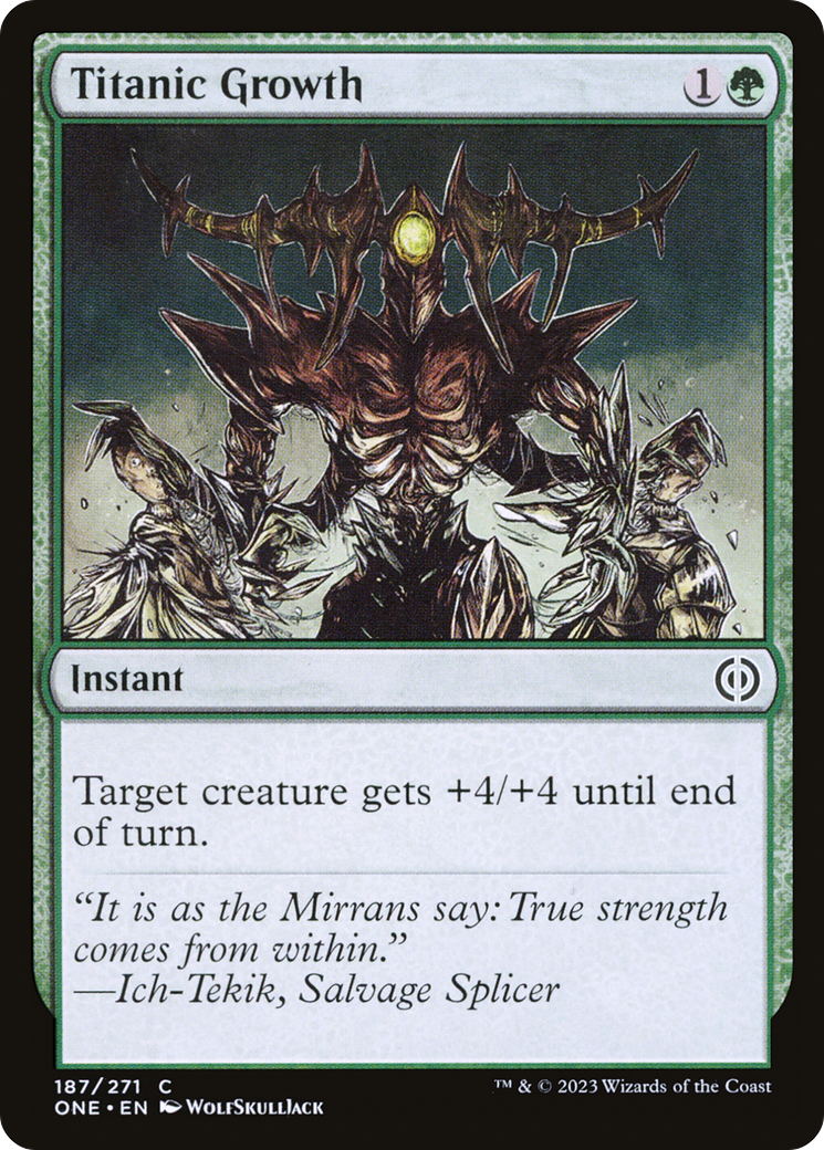 Titanic Growth [Phyrexia: All Will Be One] | Card Merchant Takapuna