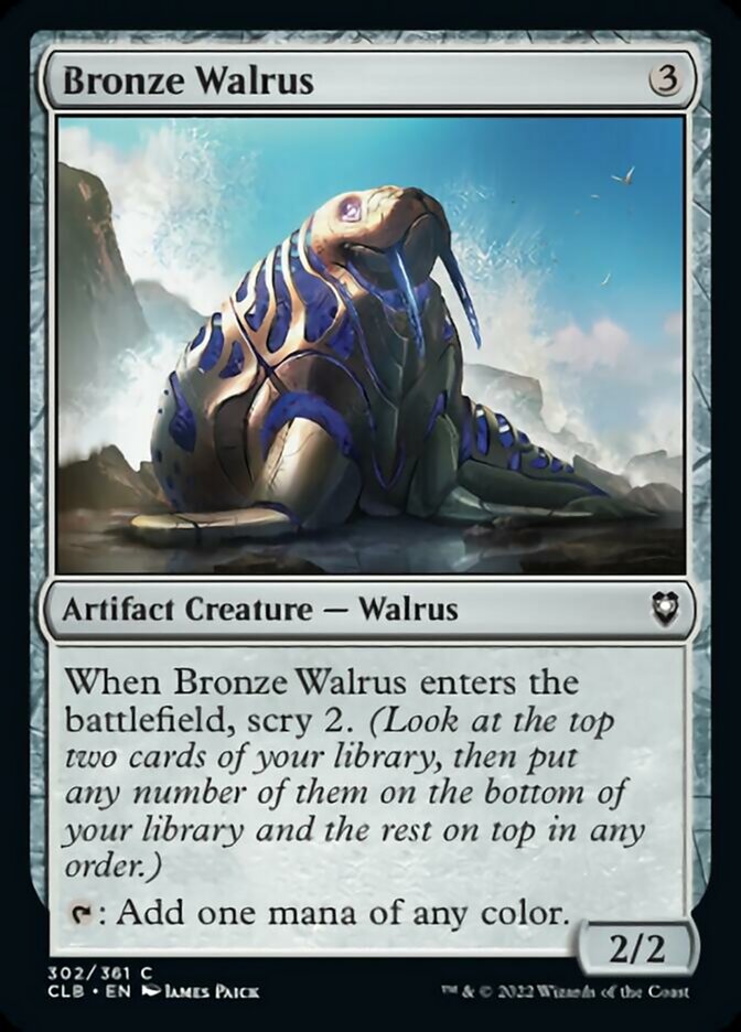 Bronze Walrus [Commander Legends: Battle for Baldur's Gate] | Card Merchant Takapuna
