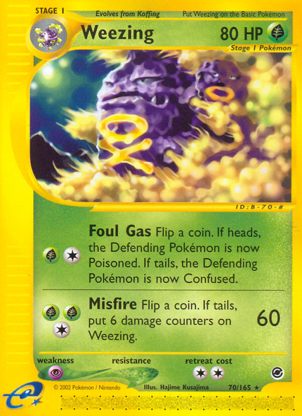 Weezing (70/165) [Expedition: Base Set] | Card Merchant Takapuna