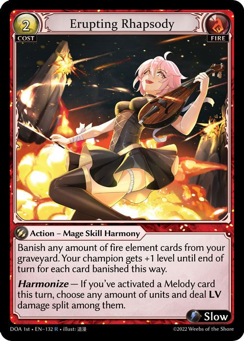 Erupting Rhapsody (132) [Dawn of Ashes: 1st Edition] | Card Merchant Takapuna