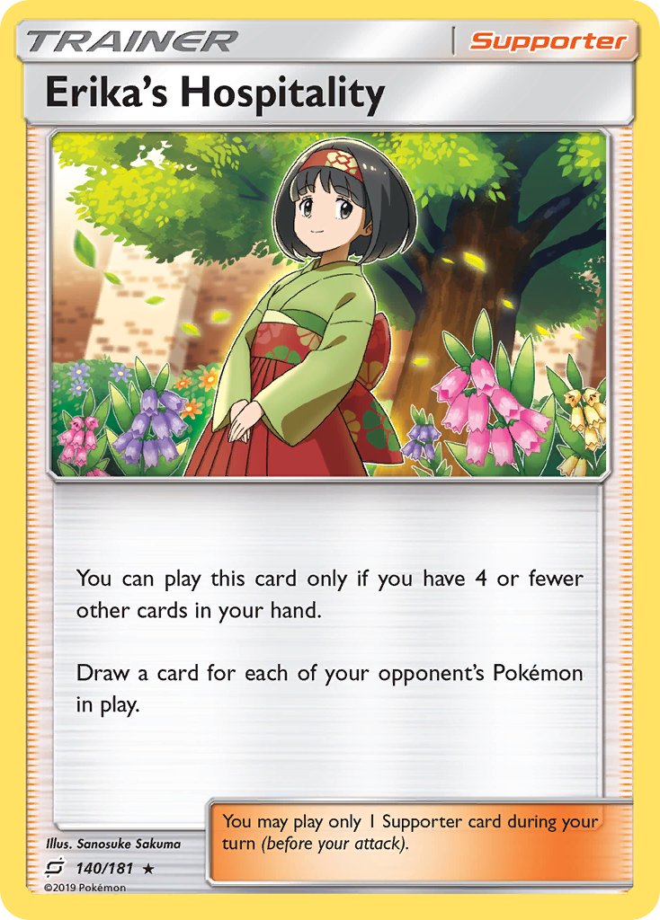 Erika's Hospitality (140/181) (Theme Deck Exclusive) [Sun & Moon: Team Up] | Card Merchant Takapuna