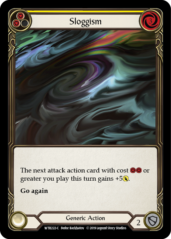 Sloggism (Yellow) [WTR222-C] (Welcome to Rathe)  Alpha Print Rainbow Foil | Card Merchant Takapuna