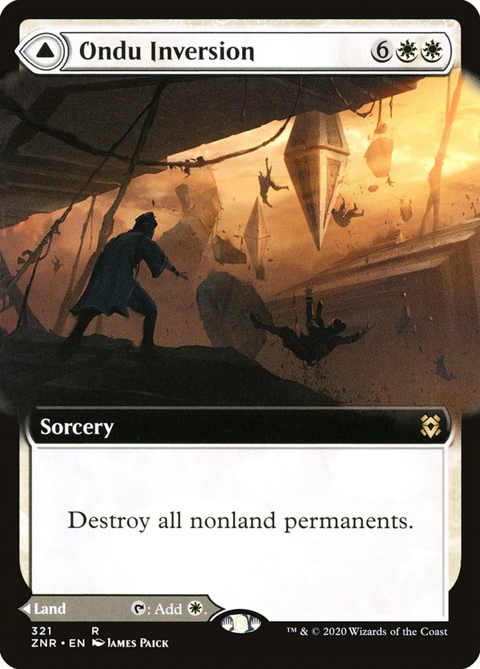 Ondu Inversion // Ondu Skyruins (Extended Art) [Zendikar Rising] | Card Merchant Takapuna