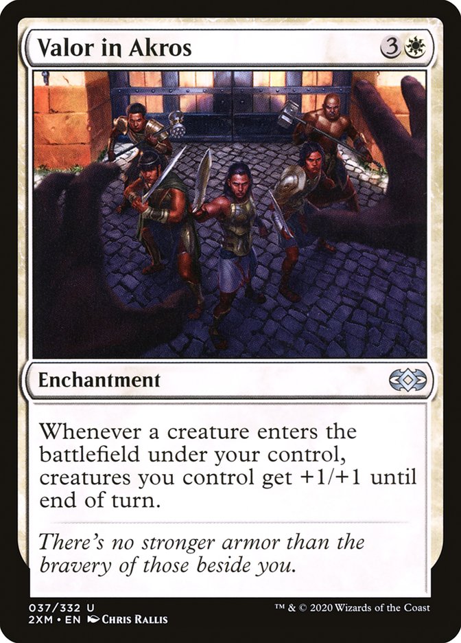 Valor in Akros [Double Masters] | Card Merchant Takapuna