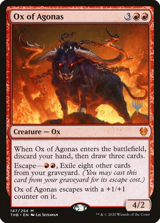 Ox of Agonas (Promo Pack) [Theros Beyond Death Promos] | Card Merchant Takapuna