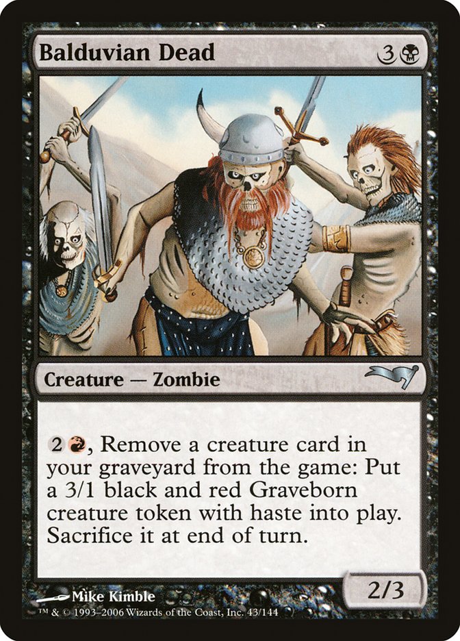 Balduvian Dead [Coldsnap Theme Decks] | Card Merchant Takapuna