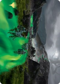 Path to the World Tree Art Card (Gold-Stamped Signature) [Kaldheim Art Series] | Card Merchant Takapuna