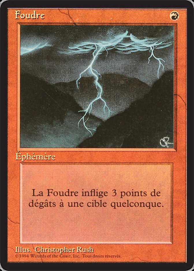 Lightning Bolt [Foreign Black Border] | Card Merchant Takapuna