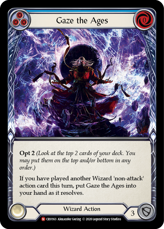 Gaze the Ages [CRU163] (Crucible of War)  1st Edition Normal | Card Merchant Takapuna