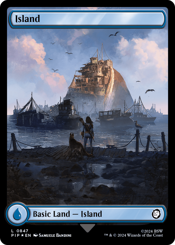 Island (0847) (Surge Foil) [Fallout] | Card Merchant Takapuna