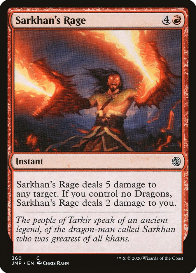 Sarkhan's Rage [Jumpstart] | Card Merchant Takapuna