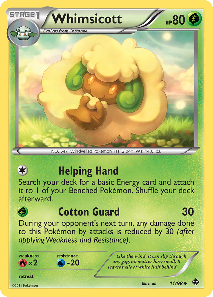 Whimsicott (11/98) [Black & White: Emerging Powers] | Card Merchant Takapuna