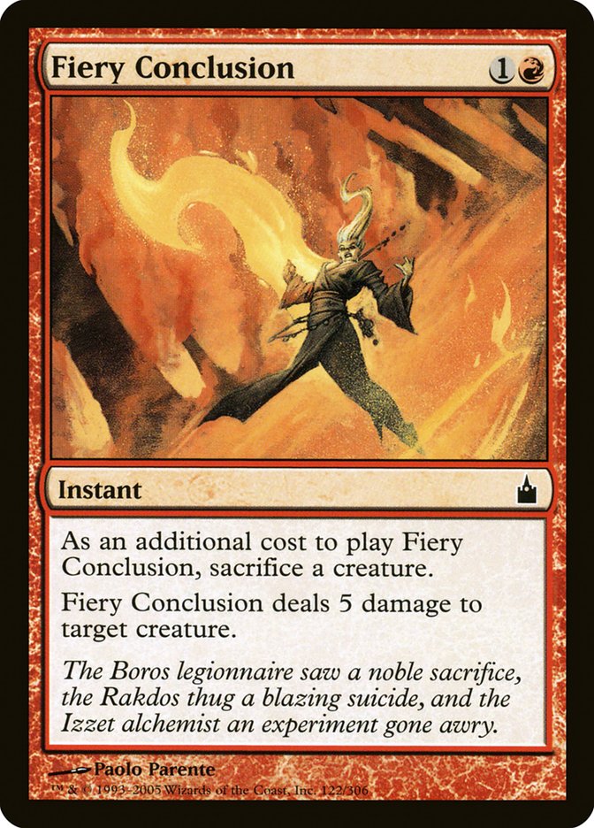 Fiery Conclusion [Ravnica: City of Guilds] | Card Merchant Takapuna