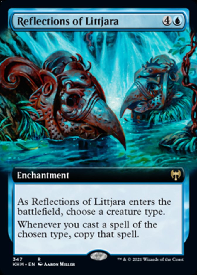 Reflections of Littjara (Extended Art) [Kaldheim] | Card Merchant Takapuna