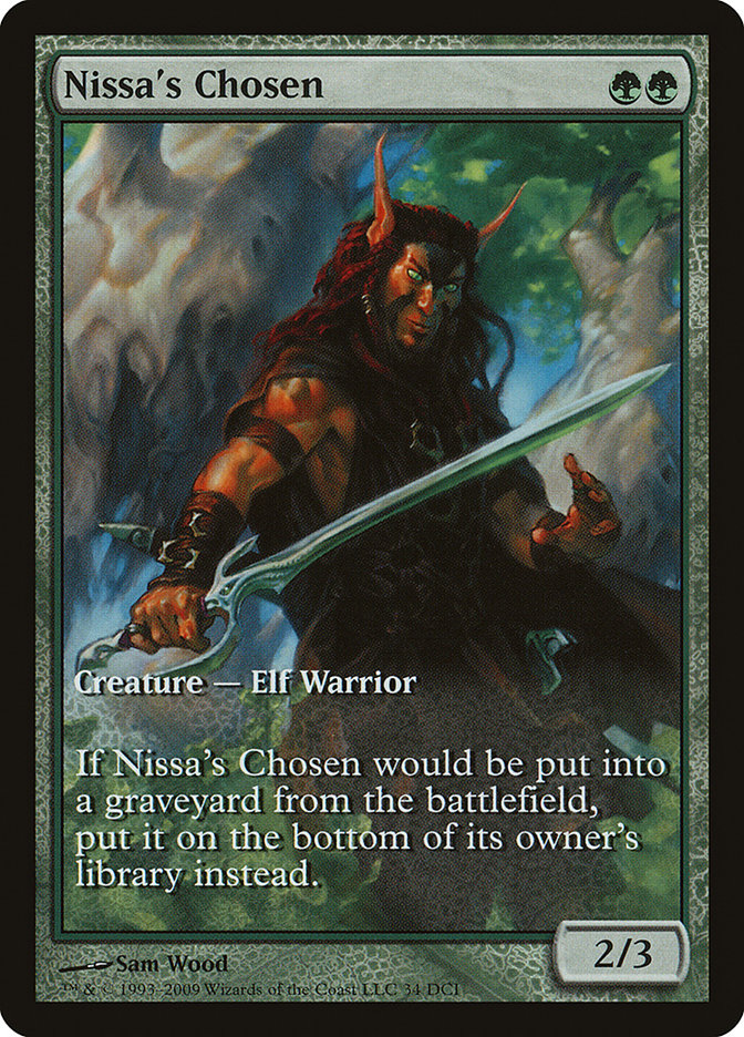 Nissa's Chosen (Game Day) (Extended Art) [Zendikar Promos] | Card Merchant Takapuna
