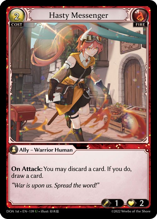 Hasty Messenger (139) [Dawn of Ashes: 1st Edition] | Card Merchant Takapuna