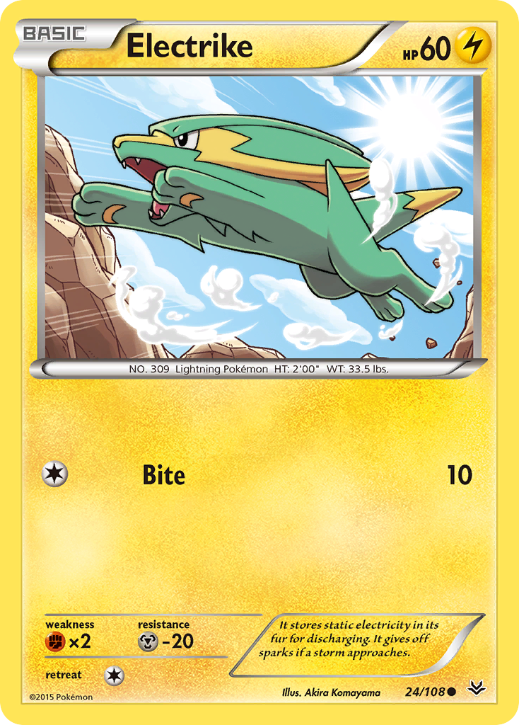 Electrike (24/108) [XY: Roaring Skies] | Card Merchant Takapuna