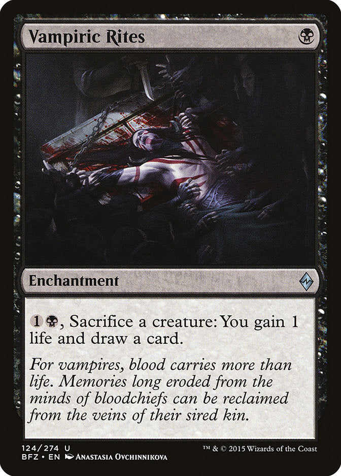 Vampiric Rites [Battle for Zendikar] | Card Merchant Takapuna