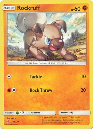 Rockruff (29/30) [Sun & Moon: Trainer Kit - Lycanroc] | Card Merchant Takapuna